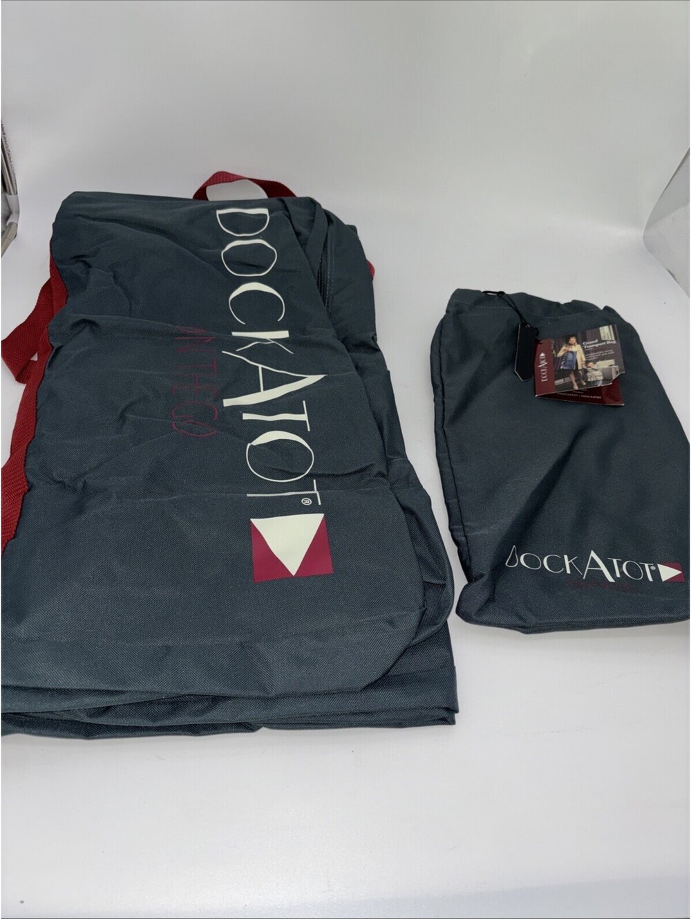 New DockATot “Grand Transport Teal Bag” Polyester Sweden 40x24x9” Read Notes